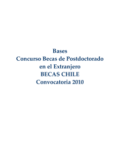 Postdoctorado BECAS CHILE 2010