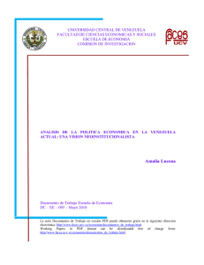 Vea el documento N° 005 - Universidad Central de Venezuela