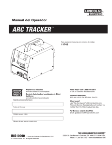 arc tracker - Lincoln Electric