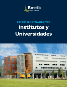 Institutos y Universidades SISTEMA DE INSTALACIÓN PARA
