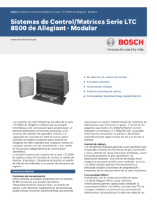 Hoja de datos - Bosch Security Systems