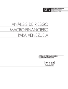 Análisis de riesgo macro-financiero para Venezuela