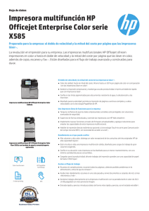 Impresora multifunción HP Officejet Enterprise Color serie X585