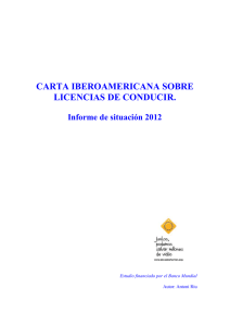 carta iberoamericana sobre licencias de conducir.