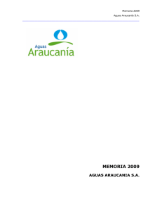 memoria 2009 - Aguas Araucanía