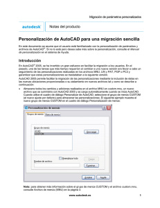 Personalización de AutoCAD para una migración sencilla