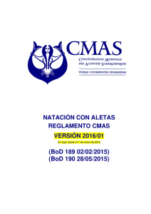 Reglamento CMAS de Natación con Aletas V2016-01