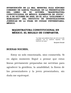 magistratura constitucional en méxico, el regalo de compartir.
