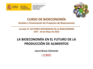 la bioeconomía en el futuro de la producción de alimentos
