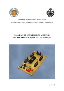 Manual del módulo microcontrolador Dallas 5000(T)