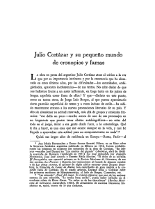 Julio Cortázar y su pequeño mundo
