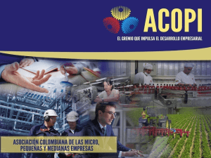 ASOCIACIÓN COLOMBIANA DE LAS MICRO, PEQUEÑAS Y