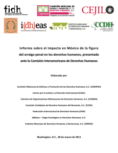 Informe sobre el impacto en México de la figura del
