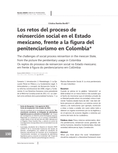 Los retos del proceso de reinserción social en el Estado mexicano