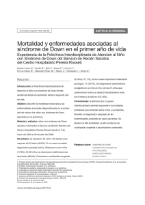 Mortalidad y enfermedades asociadas al síndrome de Down en el