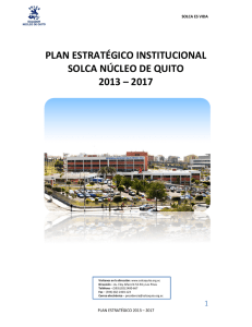 plan estratégico institucional solca núcleo de quito 2013 – 2017