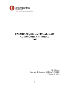 Panorama CCAA 2012 - Consejo General de Economistas