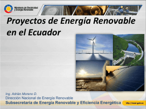energía eléctrica - Instituto Nacional de Eficiencia Energética y