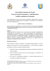 Universidad Autónoma de Nayarit Área de Ciencias Económicas y