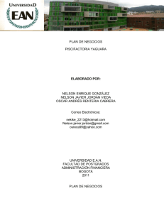 plan de negocios piscifactoria yaguara