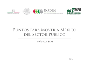 Presentación SARE-Puntos para Mover a México