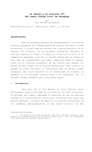 La lesión y el artículo 671 del nuevo Código Civil de Paraguay