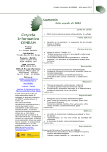 Carpeta Informativa del CENEAM. NIPO