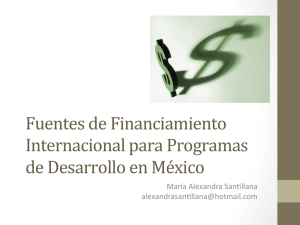 Fuentes de Financiamiento Internacional para Programas de