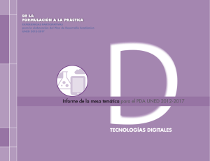Informe de la mesa temática para el PDA UNED 2012