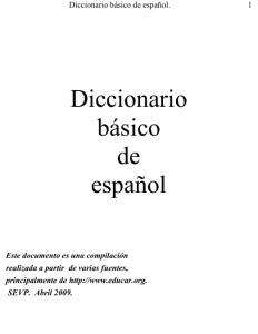 Diccionario Basico de Español en pdf