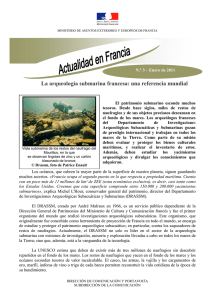 La arqueología submarina francesa: una referencia mundial