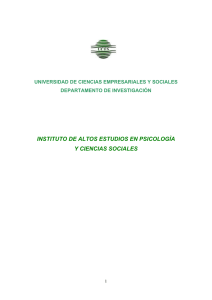 III Jornadas de Investigación en Psicologìa, 2007