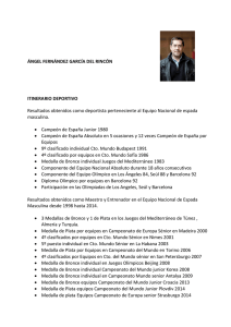 Curriculum Ángel García Fernández del Rincón