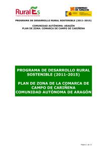 PROGRAMA DE DESARROLLO RURAL SOSTENIBLE (2011