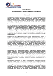 Análisis jurídico de la sentencia del Ministro Orlando Alvarez