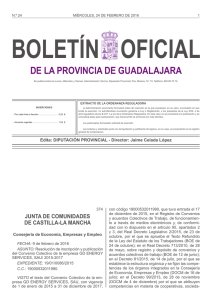 num. 24-24 de febrero 2016 - Boletín Oficial de Guadalajara