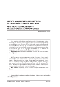 nuevos movimientos migratorios en una unión europea ampliada
