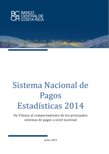 Sistema Nacional de Pagos Estadísticas 2014