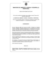 Resolución 0385 de 2007
