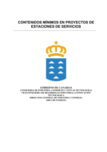 contenidos mínimos en proyectos de estaciones de servicios