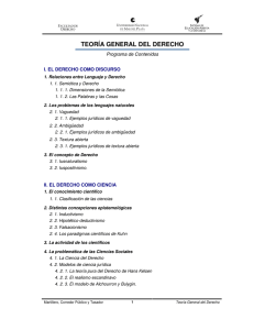 teoría general del derecho - Universidad Nacional de Mar del Plata