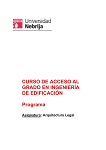 Programa Arquitectura Legal