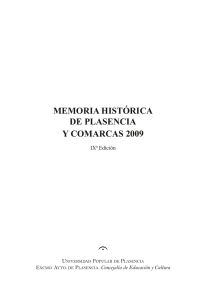 memoria histórica de Plasencia y comarcas 2009