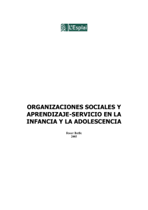 Organizaciones sociales y Aprendizaje servicio