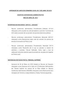 Resoluciones Judiciales Abril 2015