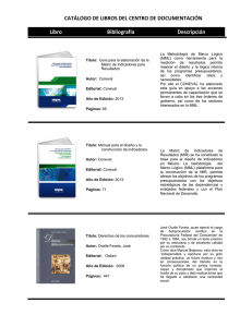 Boletín Bibliográfico 01-2015 - Procuraduría Federal del Consumidor