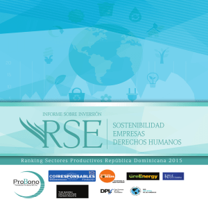 1 Informe Inversión RSE, República Dominicana 2015