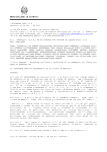 Ordenanza 3866-14 - Ciudad de Mendoza
