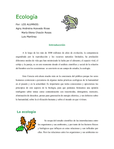 Ecología - Web del Profesor