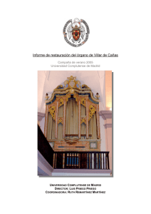 Informe de restauración del órgano de Villar de Cañas